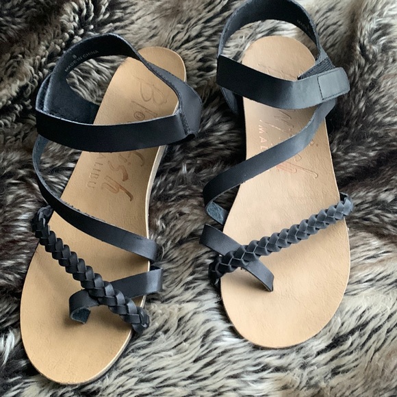 Blowfish Shoes - Like New Blowfish Black Sandals